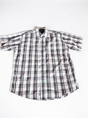 Beverly Hills Polo Club Shirt for Men Plaid Button Up L